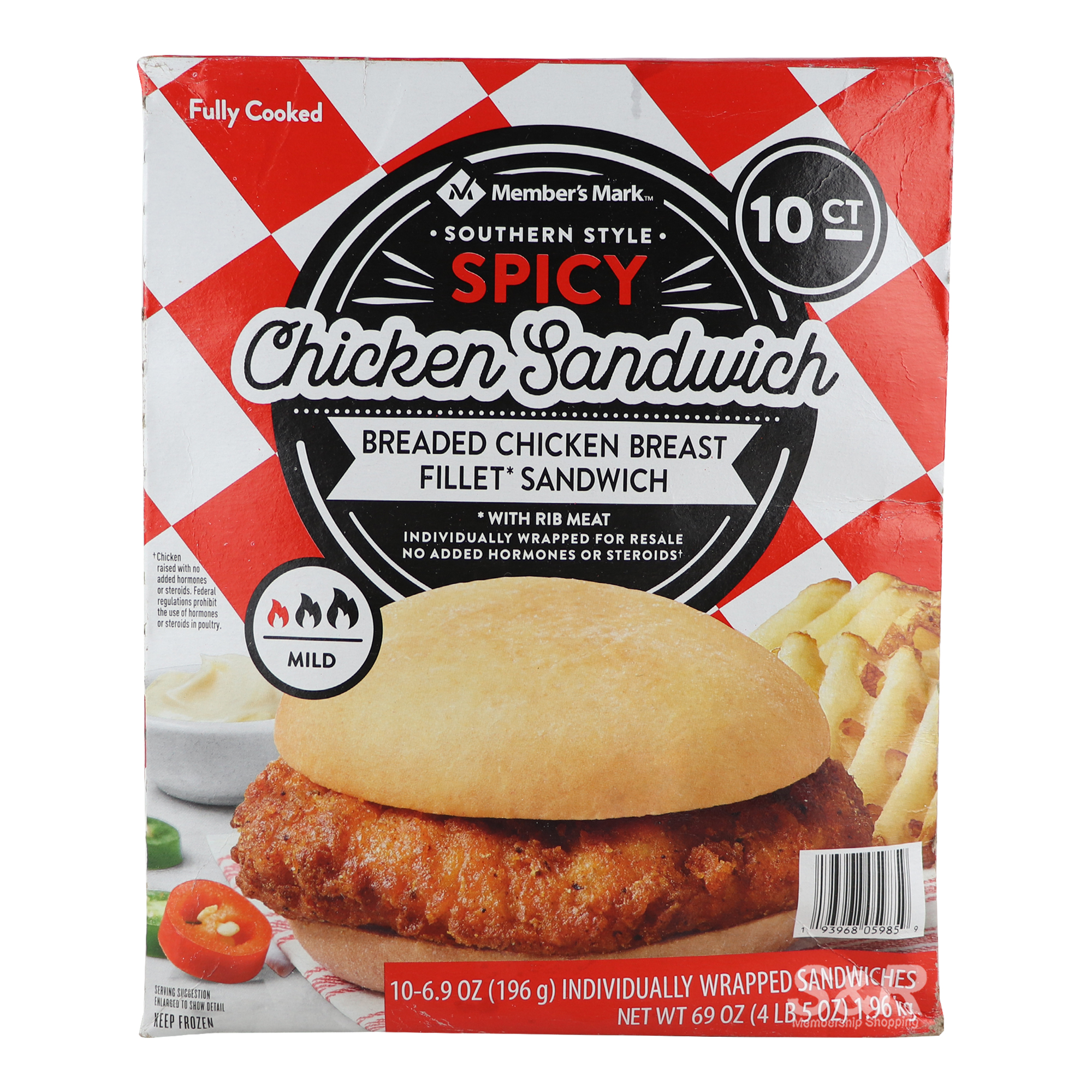 Member's Mark Southern Style Spicy Chicken Sandwich 10pcs Member's Mark Southern Style Spicy Chicken Sandwich 10pcs